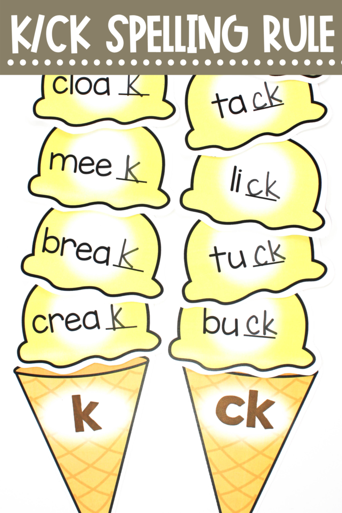 Teaching the k/ck Spelling Rule - Games and Activities! - Make Take & Teach