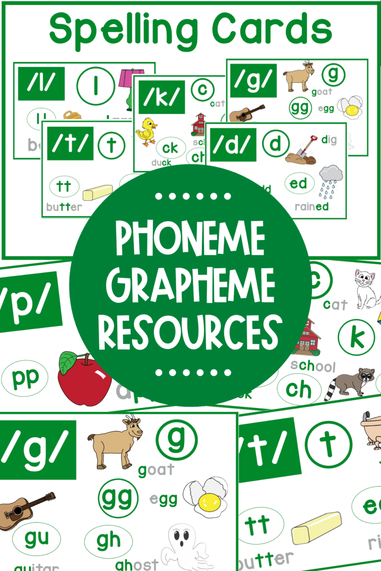 Phoneme Grapheme Mapping Resources - Make Take & Teach