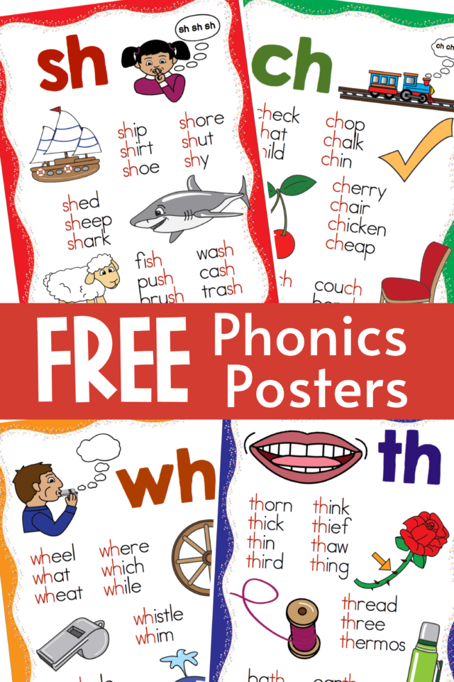 FREE Consonant Digraphs Posters! - Make Take & Teach