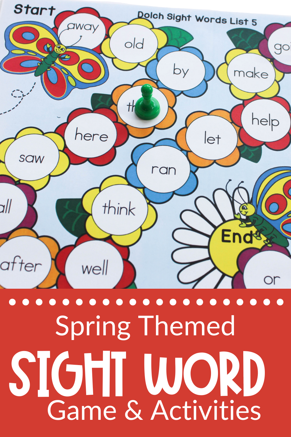 Game Boards for Spring Literacy Centers - Make Take & Teach