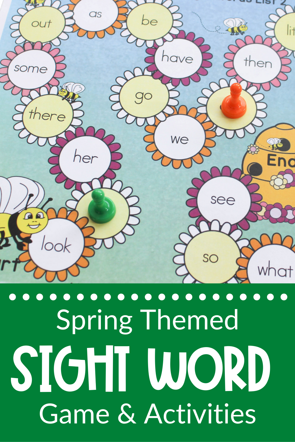 Game Boards for Spring Literacy Centers - Make Take & Teach